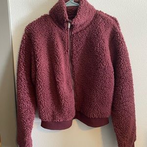Burgundy Fuzzy sweater from cotton on size M
